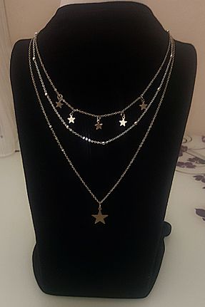 گردنبند جواهر زنانه فلزی Kardeş Bijuteri - کد 206676347