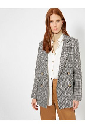 کت طوسی زنانه Relaxed Koton - کد 34453244