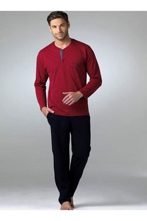 ست لباس راحتی سرمه ای مردانه ساده Pierre Cardin - کد 65064943