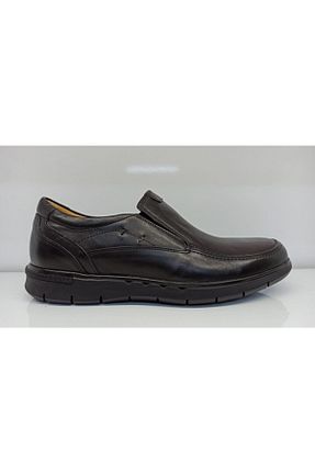 کفش کژوال مشکی مردانه چرم خالص Üçel - کد 65326638