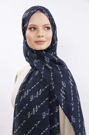 شال سرمه ای زنانه شیفون Differenza - کد 65676950