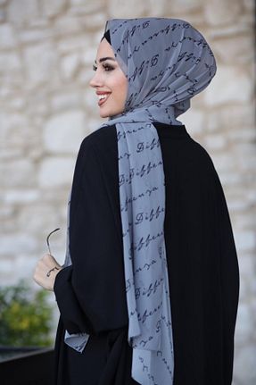 شال طوسی زنانه شیفون Differenza - کد 65679072