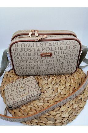 کیف پستچی قهوه ای زنانه چرم مصنوعی Just Polo - کد 65726574