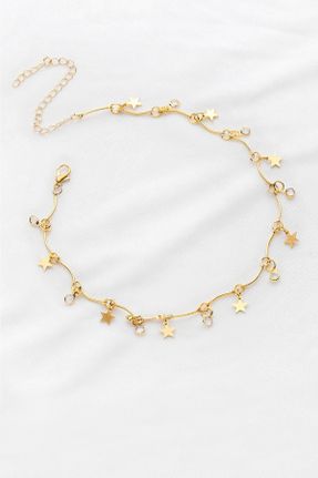 گردنبند جواهر طلائی زنانه روکش نقره کد 44620032