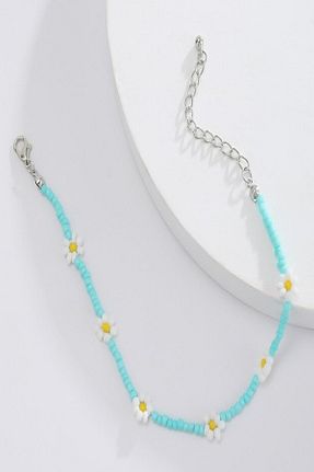 خلخال جواهر آبی زنانه İsabella Accessories - کد 66046910