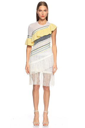 لباس سفید زنانه بافتنی Peter Pilotto - کد 49761664