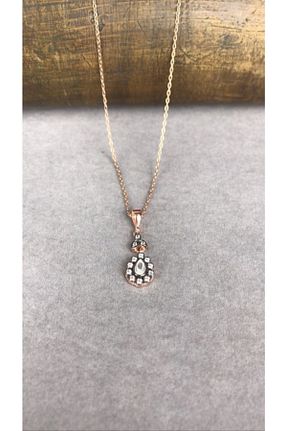 گردنبند نقره صورتی زنانه 925 عیار BEY SİLVER - کد 207312788