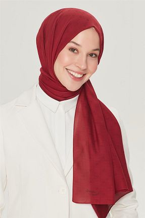 شال زرشکی زنانه پنبه ای Armine - کد 207979841