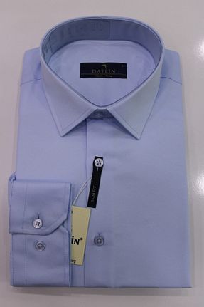 پیراهن آبی مردانه اسلیم فیت Daflin - کد 51444164