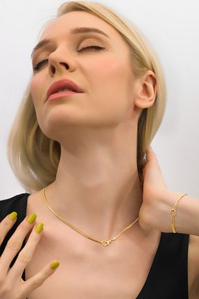 گردنبند طلا زرد زنانه 14 عیار myorogold - کد 98530828