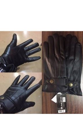 دستکش مشکی مردانه چرم مصنوعی Suyutti - کد 68700163