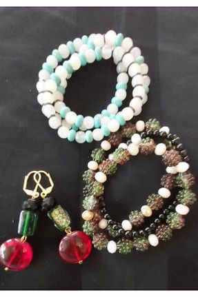 گوشواره جواهر رنگی منجق Takuce - کد 208524100
