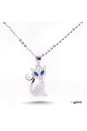 گردنبند نقره سفید زنانه 925 عیار YORO GÜMÜŞ - کد 54741510