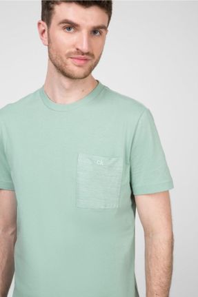 تی شرت سبز مردانه رگولار یقه گرد تکی کد 206825796