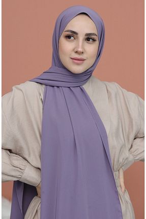 شال بنفش زنانه Medine İpeği Sedef - کد 208358109