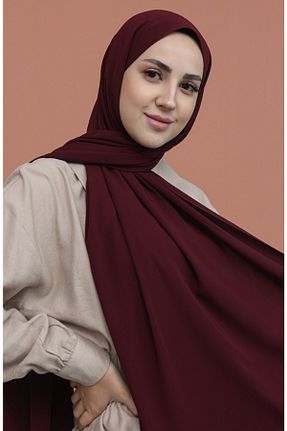 شال زرشکی زنانه Medine İpeği Sedef - کد 208361545