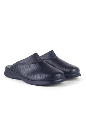 دمپائی مشکی زنانه چرم مصنوعی ÇELİKSANDALET - کد 39498892