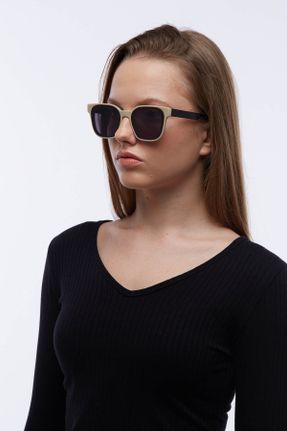 عینک آفتابی قهوه ای زنانه 50 UV400 کد 103613989