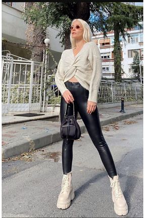 ساق شلواری مشکی زنانه بافتنی Momslab - کد 207603907