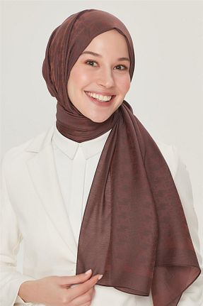 شال قهوه ای زنانه پلی استر Armine - کد 207839219