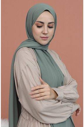 شال سبز زنانه Medine İpeği Sedef - کد 208406174