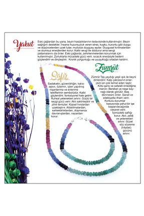 گردنبند جواهر نارنجی زنانه سنگ OSMANLI DOĞAL TAŞ - کد 114546258