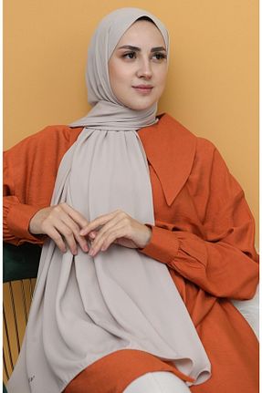 شال بژ زنانه Medine İpeği Sedef - کد 208360003