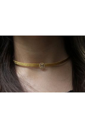 گردنبند نقره طلائی زنانه 925 عیار Altuntaş Gold&Silver - کد 192986262