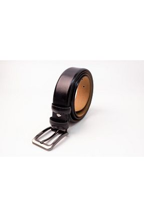 کمربند مشکی مردانه چرم خالص dericom - کد 135139460