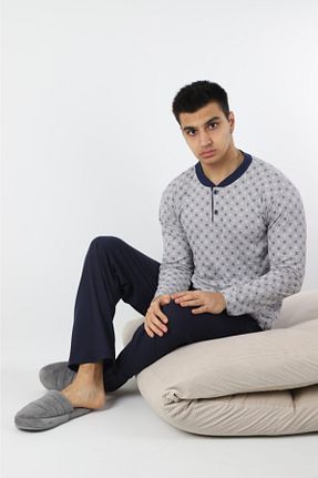 ست لباس راحتی طوسی مردانه چاپی Rimoli - کد 208834757