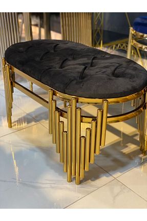 پوف و نیمکت طلائی 45 x 45 Ekgconcept - کد 209162520