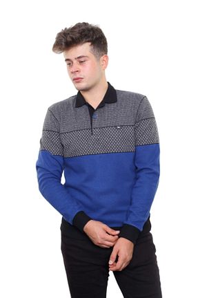 سوئیشرت آبی مردانه ساده Lionette - کد 209963890