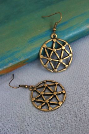 گوشواره جواهر متالیک فلزی delay art - کد 209258465