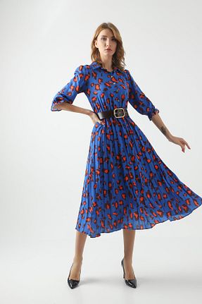 لباس آبی زنانه بافتنی Swass - کد 209887183