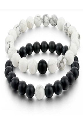 دستبند جواهر سفید زنانه سنگ طبیعی کد 209819142