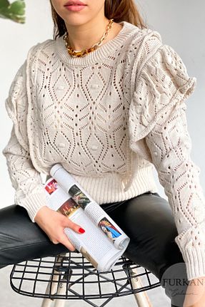 پلیور طوسی زنانه ساده FEMELLE - کد 211836268