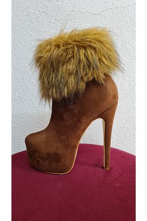 بوت / نیم بوت قهوه ای زنانه پاشنه پلتفرم shopcolic - کد 211971570