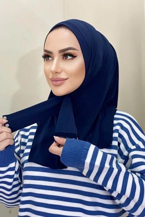 شال سرمه ای زنانه پنبه ای Genel Markalar - کد 379224580