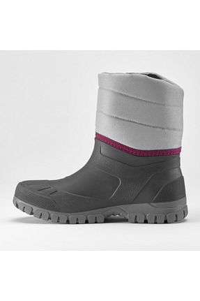 بوت برفی طوسی زنانه ضد آب Decathlon - کد 211736798