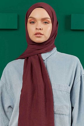 شال بنفش زنانه پنبه ای GULDEN SCARFS - کد 211407376