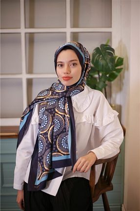 روسری سرمه ای ساده The Verona Scarves - کد 209970856