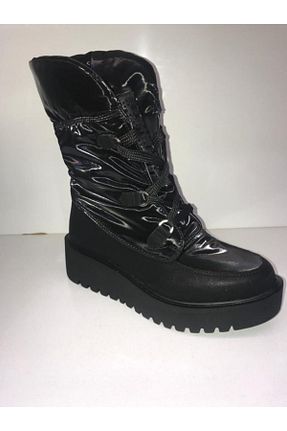 بوت برفی مشکی زنانه چرم مصنوعی Ewoll - کد 213551547