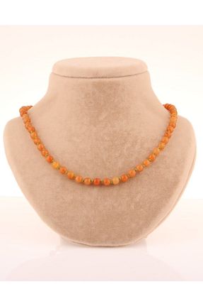 گردنبند جواهر نارنجی زنانه سنگ OSMANLI DOĞAL TAŞ - کد 213871204