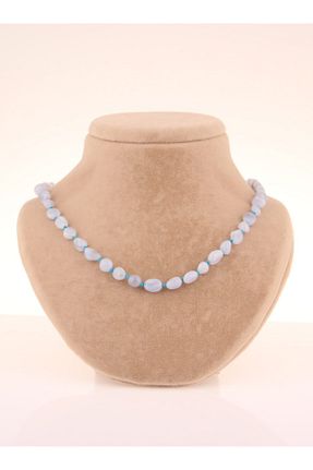گردنبند جواهر آبی زنانه OSMANLI DEĞERLİ TAŞ - کد 214223358