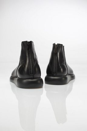 بوت / نیم بوت مشکی مردانه چرم خالص Alba - کد 51610025