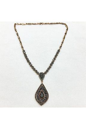 گردنبند جواهر طلائی زنانه برنجی Aşina Gümüş - کد 65162166
