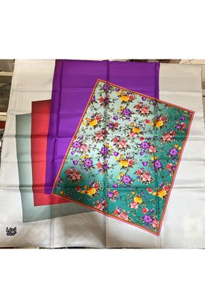 روسری نارنجی پنبه ای Levidor - کد 65403908