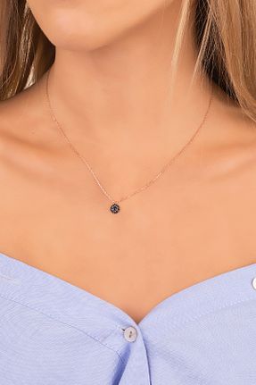 گردنبند نقره صورتی زنانه 925 عیار Diversity Jewelry - کد 65414086
