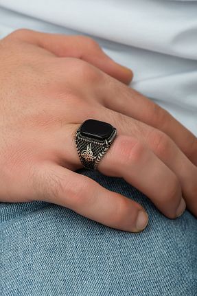 انگشتر نقره سفید مردانه 925 عیار GT Gümüş Tezgahı - کد 65520984
