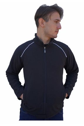 کاپشن مشکی مردانه رگولار Uniprom - کد 51627546